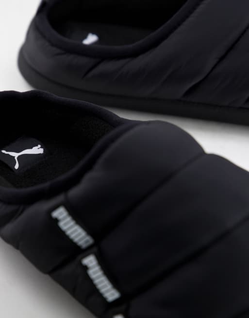 PUMA Scuff slippers in black ASOS