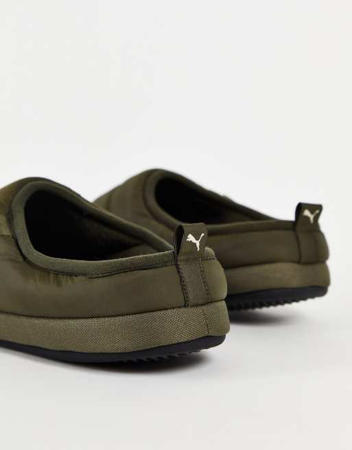 Bottle green slipper satin