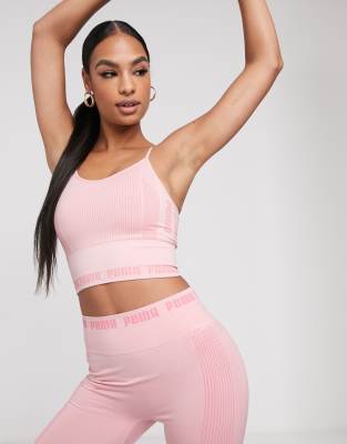 puma sports bra pink