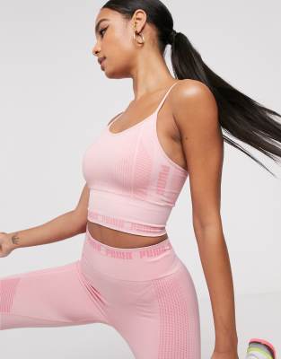 puma training seamless leggings in pink