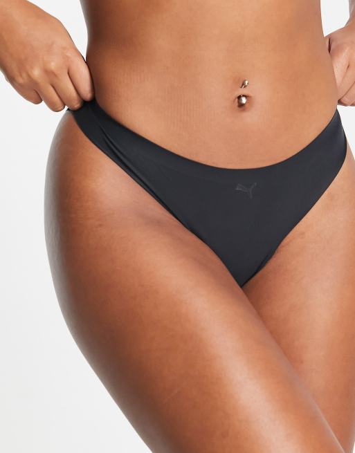Puma seamless thong in black