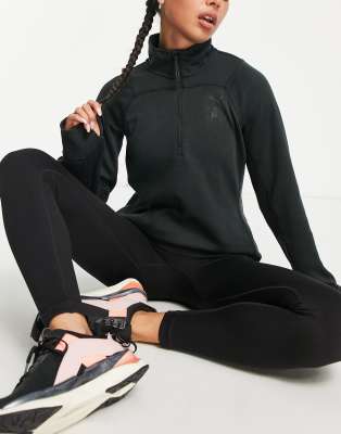 Puma seasons 1/2 zip pull over in black