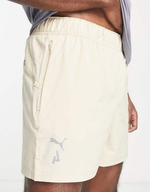 Puma Seasons lightweight 5inch shorts in tan