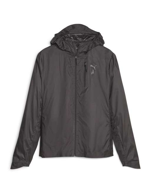 Puma Seasons lightweight trail running jacket in puma black