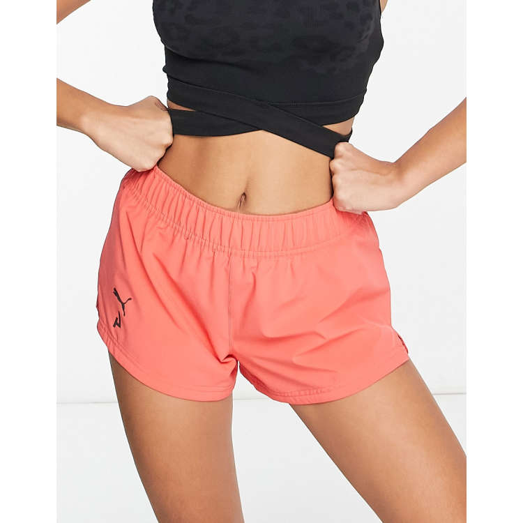 Puma shorts cheap womens orange