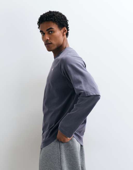Puma Select essentials double layer tee in gray, 4 of 5