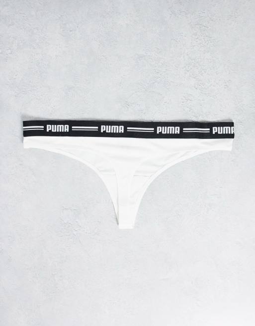 Puma - Set van 2 strings met logo op tailleband in wit, 3 van 4