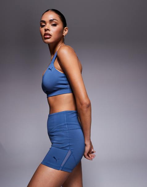 Puma Shape 3" short tights in dark indigo - view 1