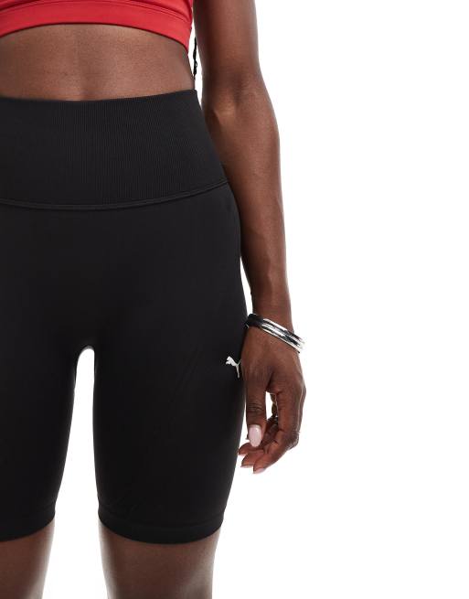 Puma Shapeluxe high-waisted shorts in puma black-vapor cat, 5 of 5