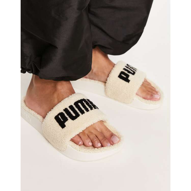 Puma fluffy slides outlet 50