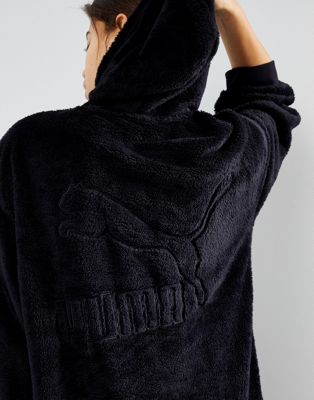 puma sherpa oversized hoodie