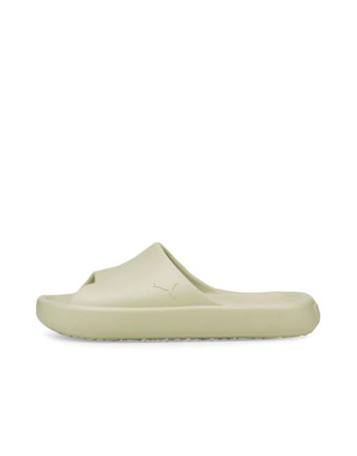 Puma Shibui cat sliders in beige 
