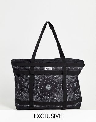 Puma shopper bag in black