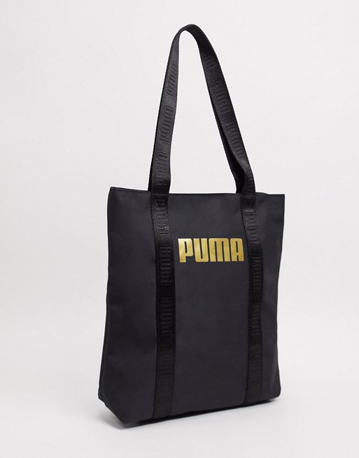 Puma shopper bag in black