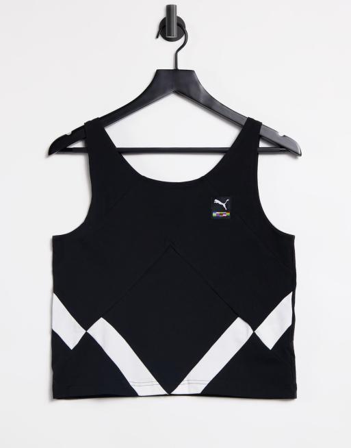 PUMA singlet top in black