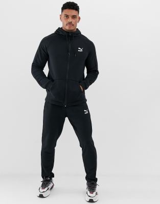 Puma Skinny Fit Tracksuit Set In Black 