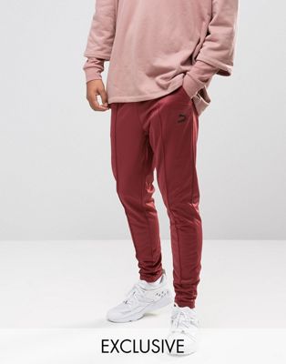 Puma Skinny Track Joggers In Red 