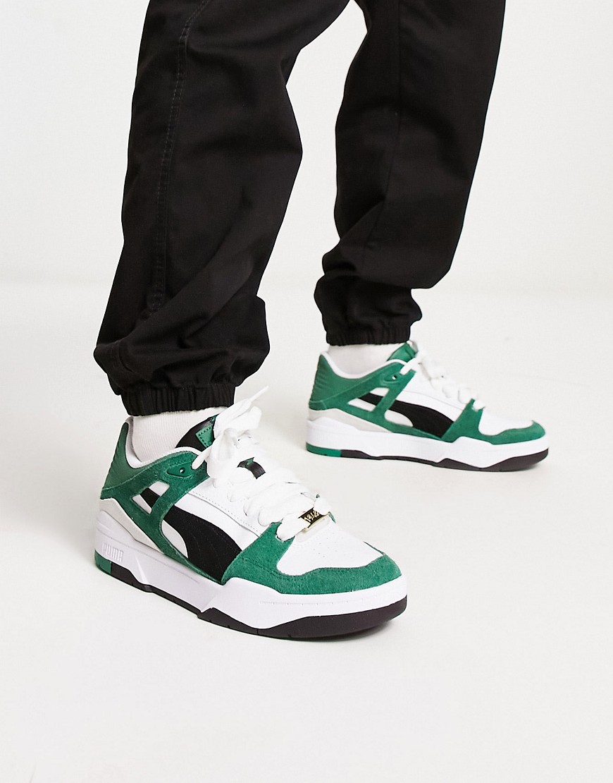 Puma Slipstream Archive Remastered trainers in white and vine