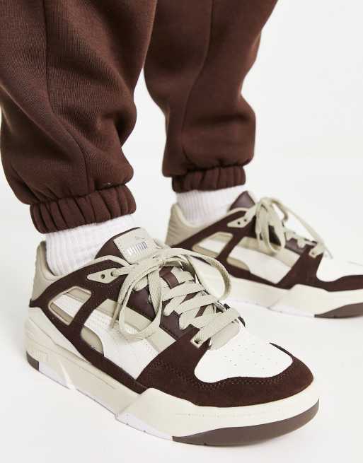 Puma cheap sneakers brown