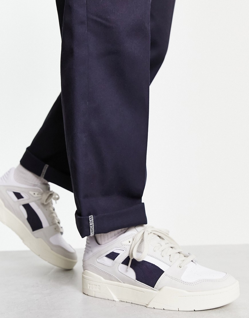Puma Slipstream Lux trainers in puma white and navy