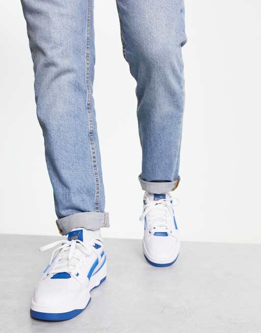 Puma Slipstream Sneakers bianche con dettagli in camoscio blu