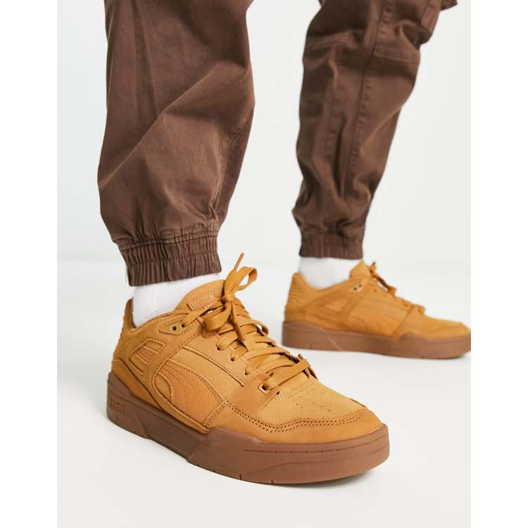 Puma Slipstream suede sneakers in desert tan | Sudadera caqui con