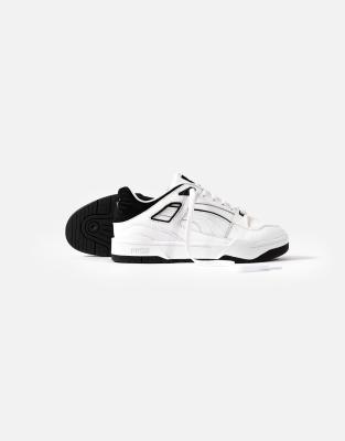 Puma slipstream trainers in white and black | ASOS