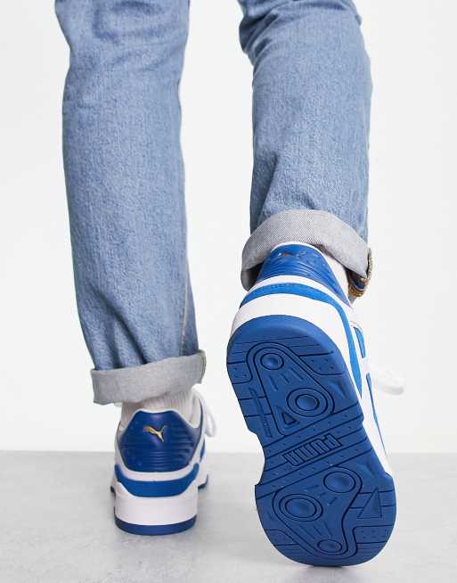 Blue suede deals puma sneakers