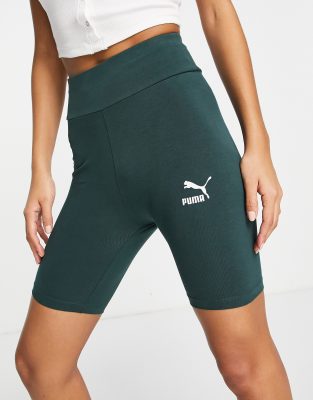 puma shorts womens green