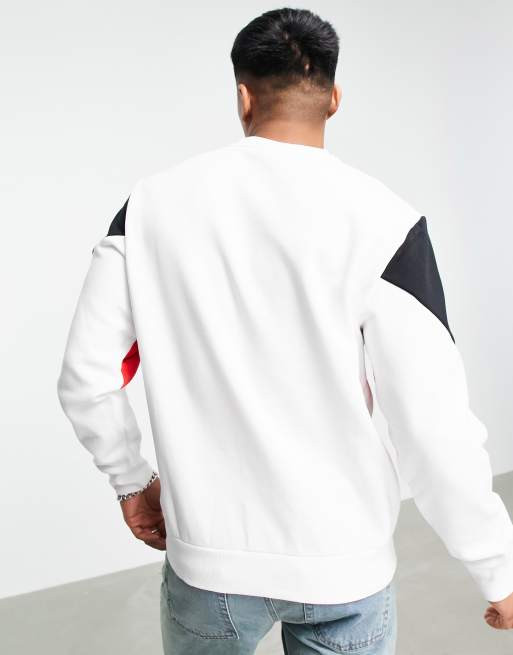 Puma Small Logo sweatshirt in white ASOS