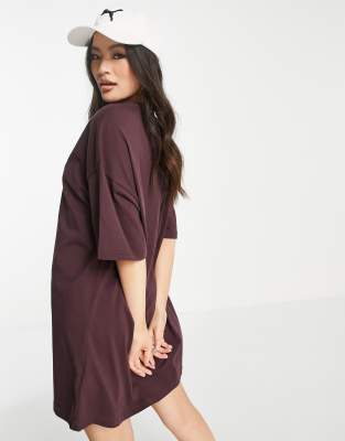 burgundy puma dress