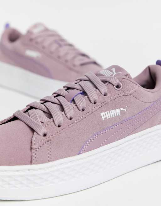 Puma smash platform sd on sale pink