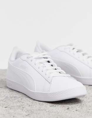 puma smash blanche femme