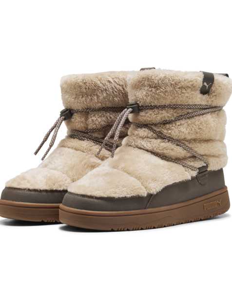 Puma Snowbae suede boots women in birch-matte bronze - view 1