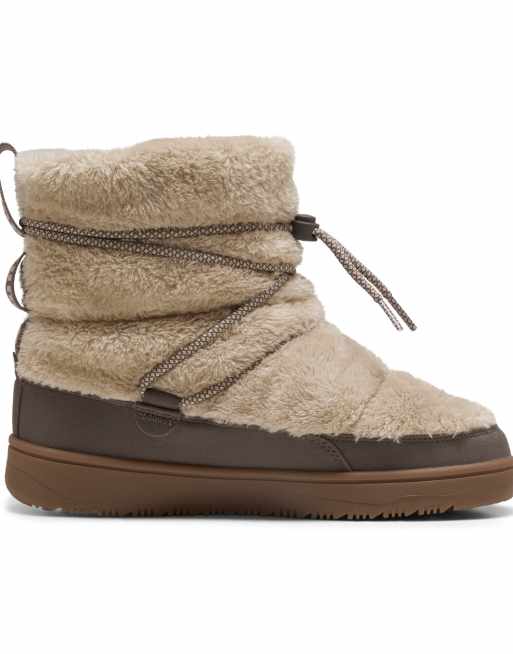 Puma Snowbae suede boots women in birch-matte bronze, 5 of 6