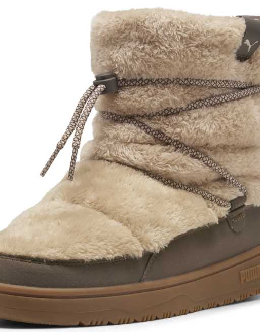 Puma Snowbae suede boots women in birch-matte bronze, 6 of 6