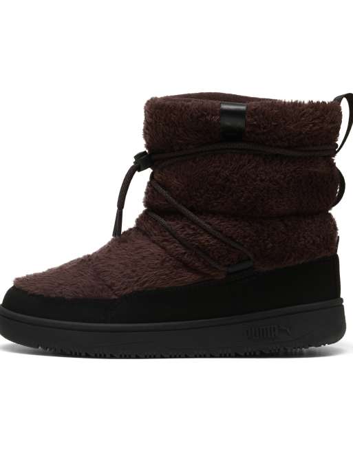 Puma Snowbae suede boots women in chocolate fondue-puma black, 3 of 6