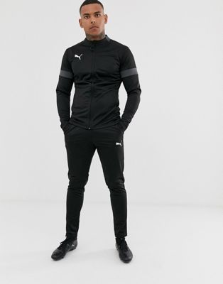 Puma Soccer tracksuit in black with 