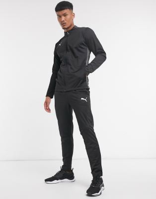 puma football joggers in black