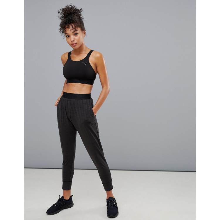 Puma Soft Sport Drapey Pants In Black