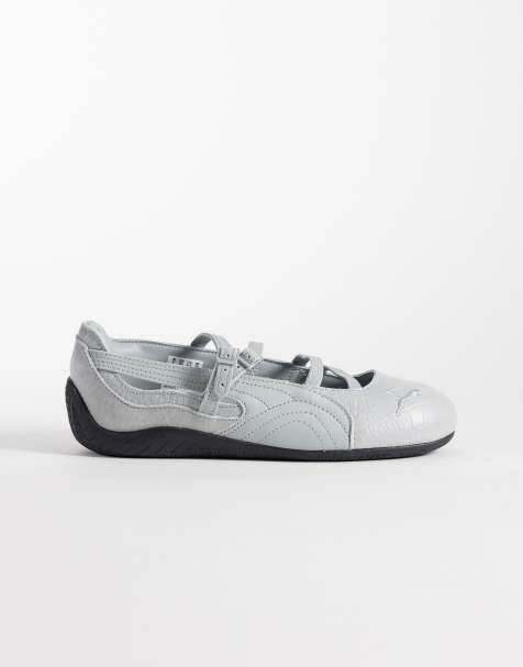 PUMA - Speedcat - Ballerine azzurre con stampa coccodrillo - view 1