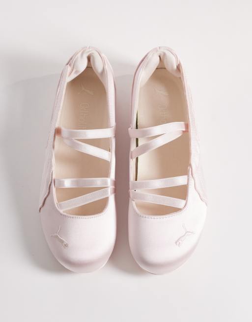 PUMA - Speedcat - Ballerine in raso rosa chiaro, 2 di 5