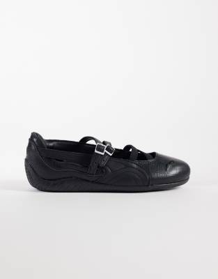 Speedcat - Ballerines effet croco - Noir 37.5