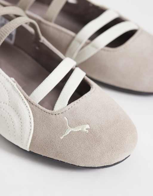 PUMA Speedcat ballerines en daim taupe, 4 de 5