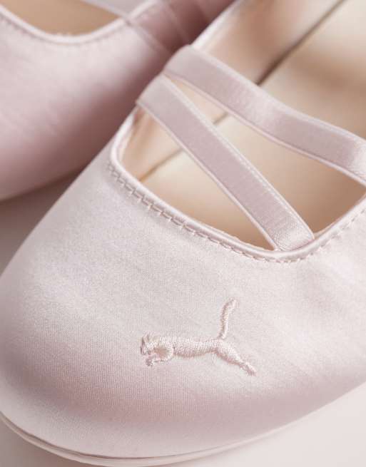 PUMA - Speedcat - Ballerines en satin - Rose clair, 3 de 5