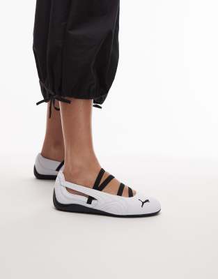 PUMA - Speedcat - Ballerines plates - Blanc