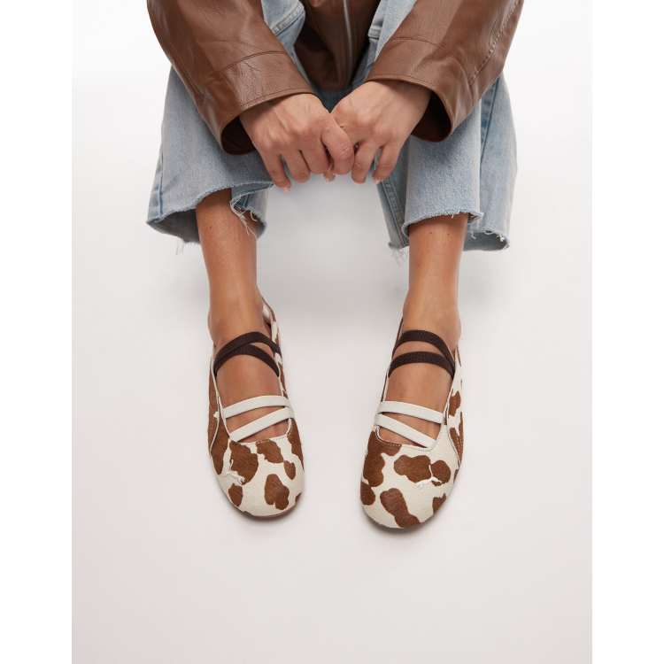 Puma Speedcat ballet flats in cow print | ASOS