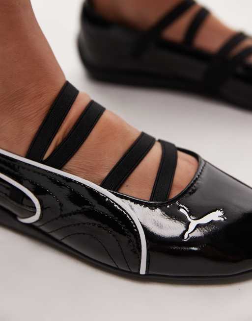 Puma Speedcat ballet flats in glossy black, 4 of 5