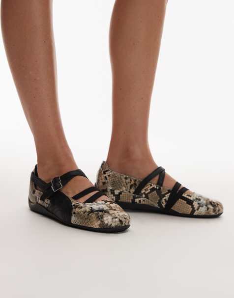 Puma Speedcat ballet flats in snake print - view 1