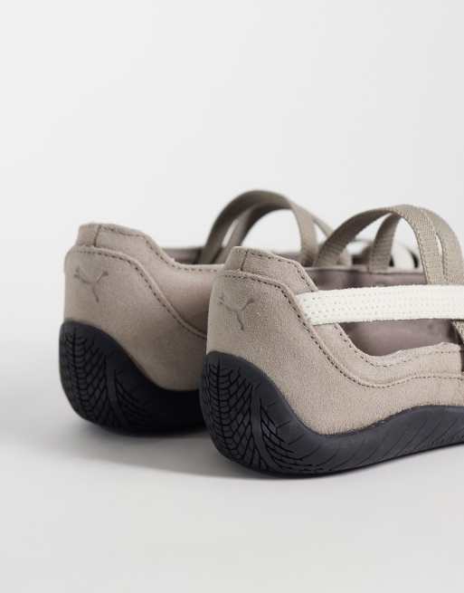 Puma Speedcat ballet flats in taupe suede, 5 of 5